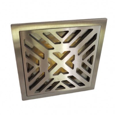 Sus304 Shower Linear Floor Drain Cover V3024 Anti Odor Stainless Steel Bathroom Square Casting Floor Drain