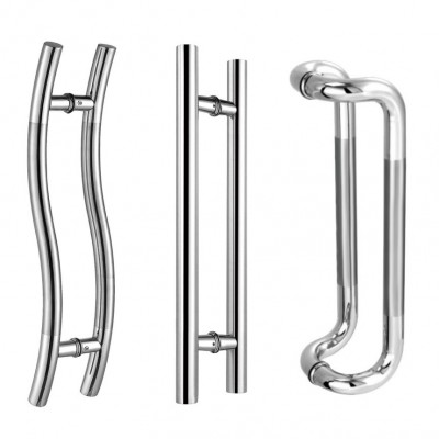 Everstrong glass big door handle  H shape stainless steel or brass shower door pull handle